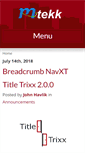 Mobile Screenshot of mtekk.us